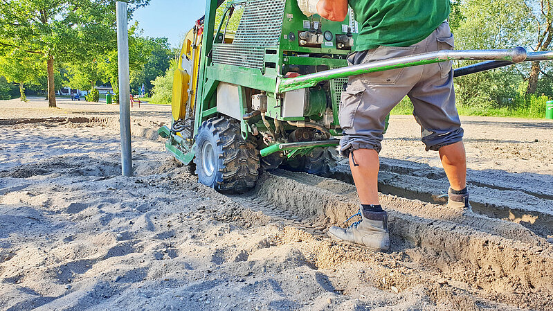 Beach-Anlage pflegen