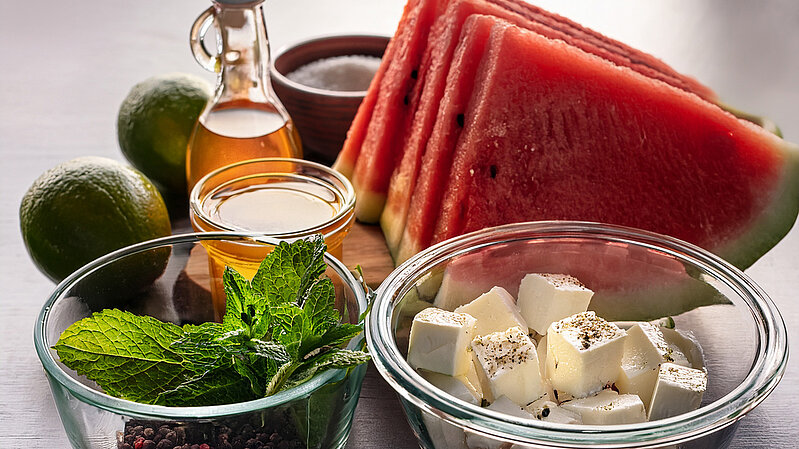 9. Juli 2025 | Wassermelonen-Feta-Minz-Salat